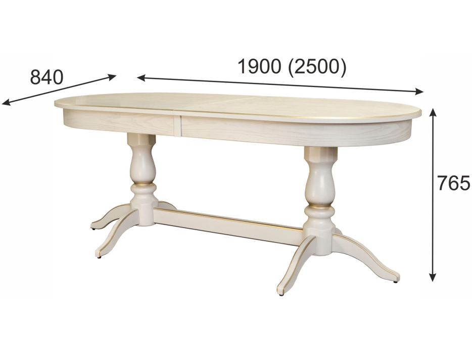 Обеденные столы, Стол обеденный Мебелик Тарун 5