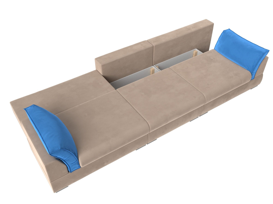 Диваны прямые кухонные, Прямой диван Пекин Long, велюр