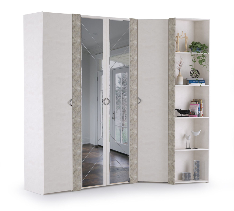 Для одежды, Набор шкафов Амели НШ-1 шёлковый камень/бетон чикаго беж