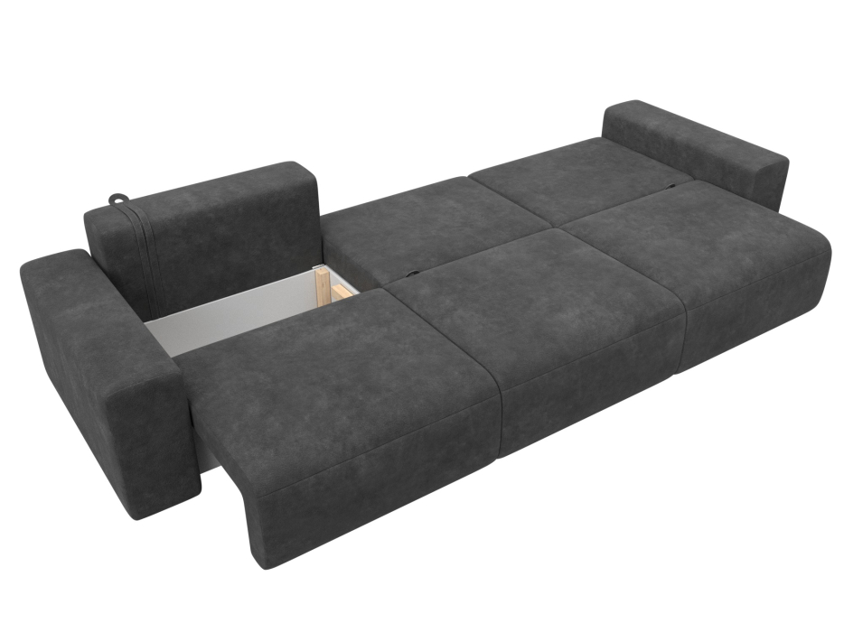 Диваны еврокнижки, Диван прямой Лига-036 НПБ Классик Лонг, велюр BRUT