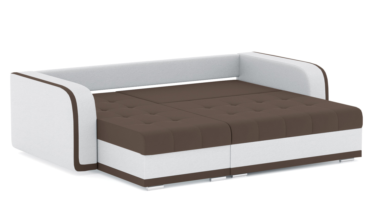 Диваны угловые в гостиную, Диван-кровать угловой Генри еврокнижка, велюр+кож.зам