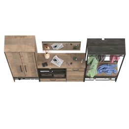 Прихожая модульная в стиле лофт Трувор № 234