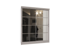 Шкафы-купе, Шкаф-купе Престиж-1 ясень анкор/стекло/зеркало