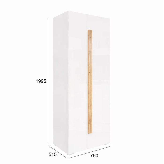 Шкафы двухстворчатые, Шкаф распашной для одежды Сахара 1995х766х500 мм