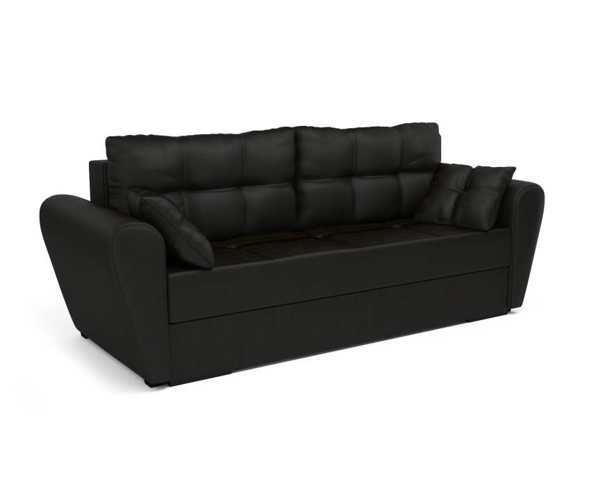 Диваны кровати со спальным местом, Диван прямой еврокнижка Амстердам (Экокожа)