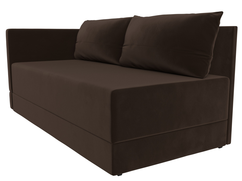 Кушетка диван, Кушетка Никас левая, микровельвет