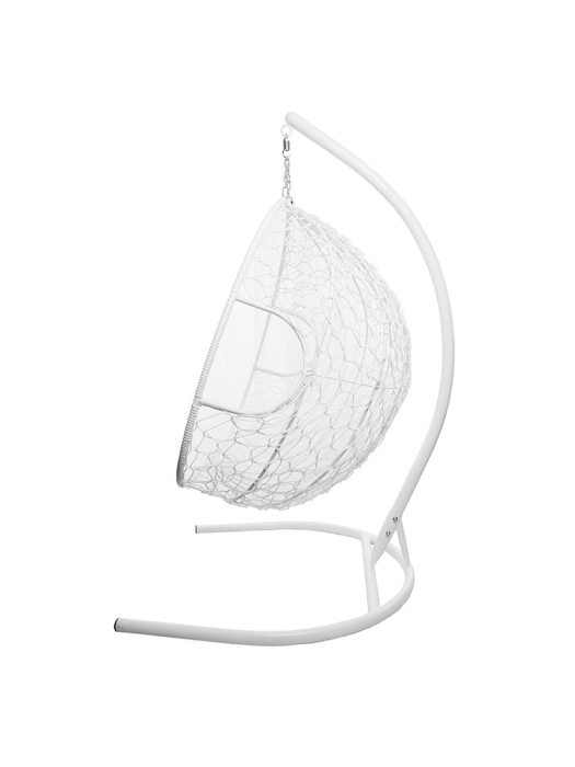 Подвесные кресла, Подвесное кресло ДЛЯ ДВОИХ с ротангом белое