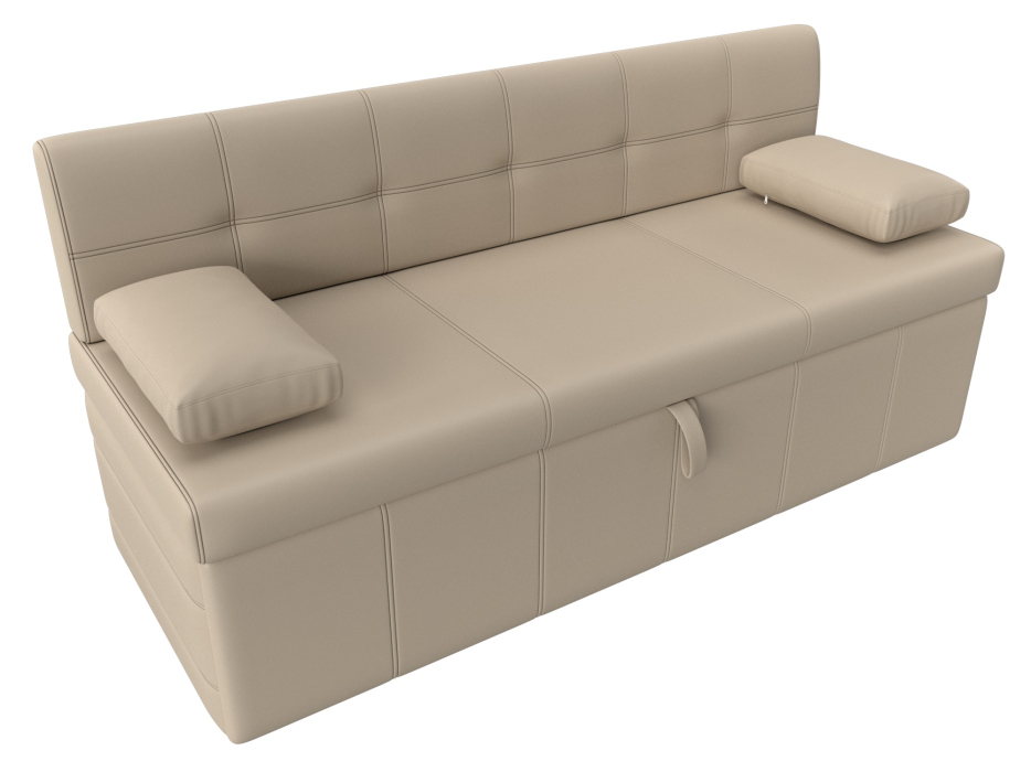 Диваны прямые кухонные, Кухонный прямой диван Лео, экокожа