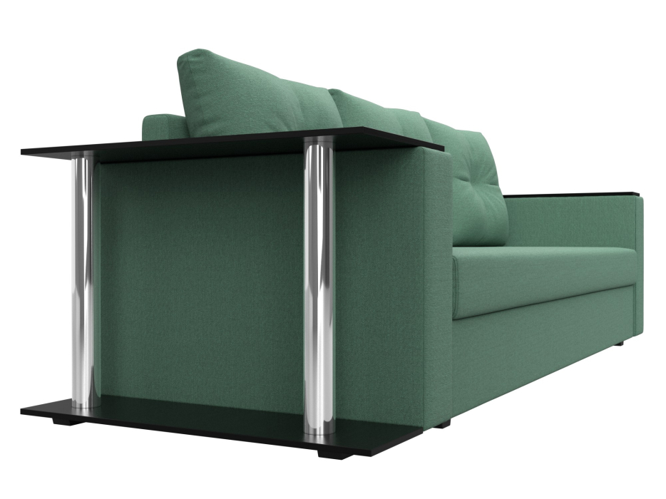 Диваны еврокнижки, Диван прямой Атланта со столом слева, рогожка Амур