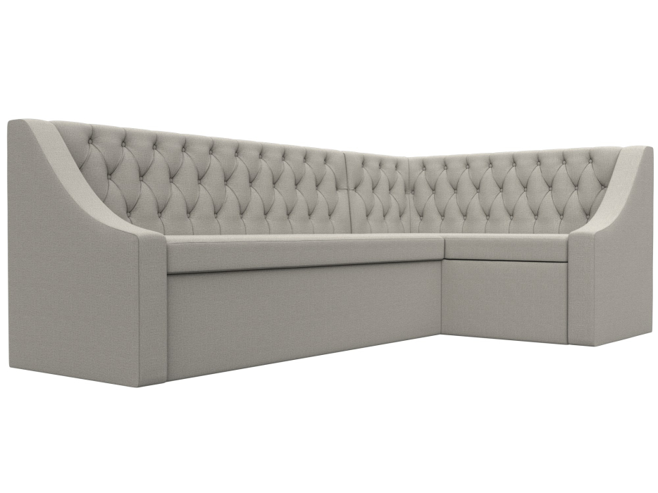 Диваны угловые кухонные, Диван кухонный угловой Мерлин правый угол, рогожка Амур