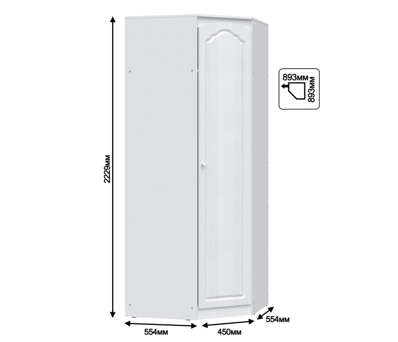 , Шкаф угловой Амалия СБ-992