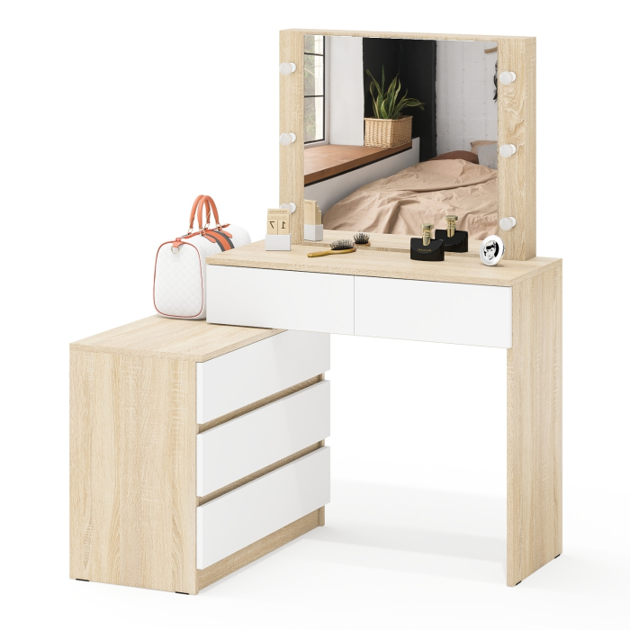 С зеркалом, Туалетный столик с подсветкой 110