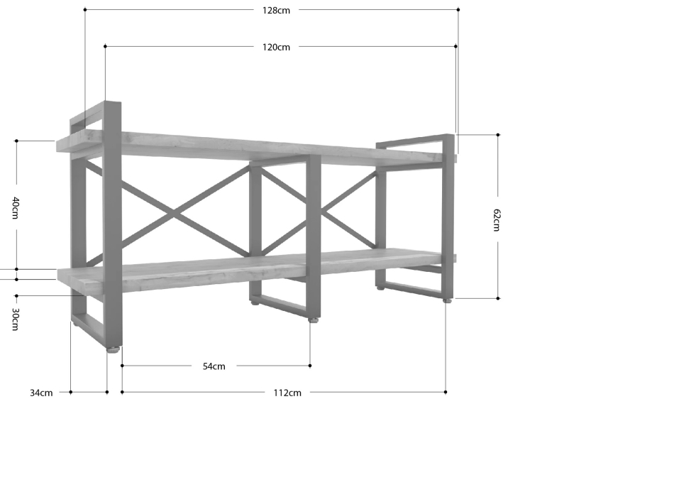 ТВ-тумбы, Тумба под ТВ Айсберг Лофт 120 черный