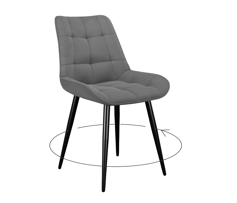 Стулья, Стул DikLine 226 поворотный/опоры черные