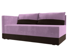 Кушетка диван, Кушетка Никас левая, микровельвет