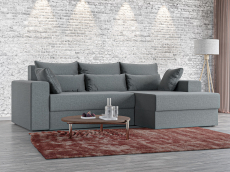 Диваны угловые в гостиную, Угловой диван Майами правый угол, рогожка