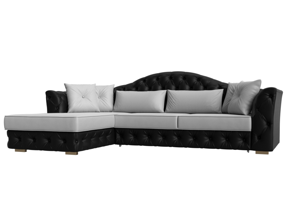 Диваны угловые в гостиную, Диван угловой Артис левый угол, экокожа