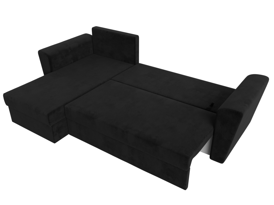 Диваны угловые в гостиную, Угловой диван Амстердам Лайт левый угол, велюр