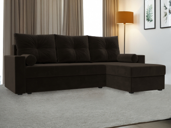 Диван угловой Верона Лайт правый угол, микровельвет