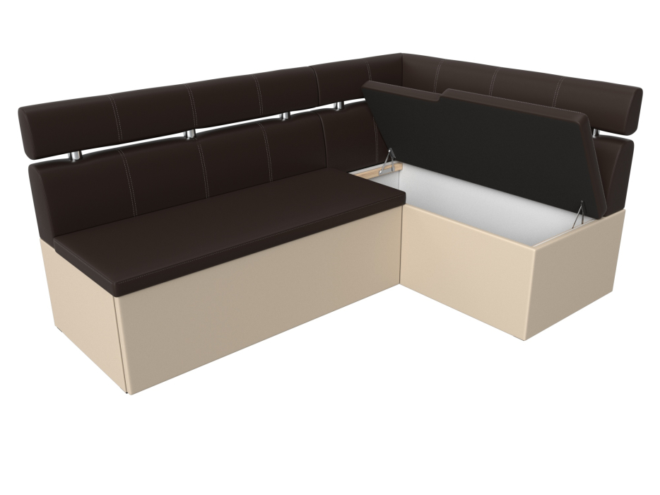Диваны угловые кухонные, Кухонный угловой диван Классик правый угол, экокожа