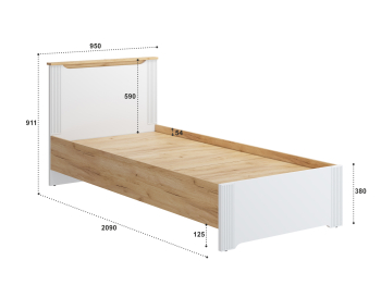 Кровать Эмилия ЭЛ-27