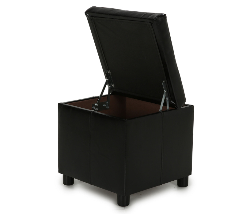 Пуф в прихожую, Пуф Квин 410*410, искусственная кожа