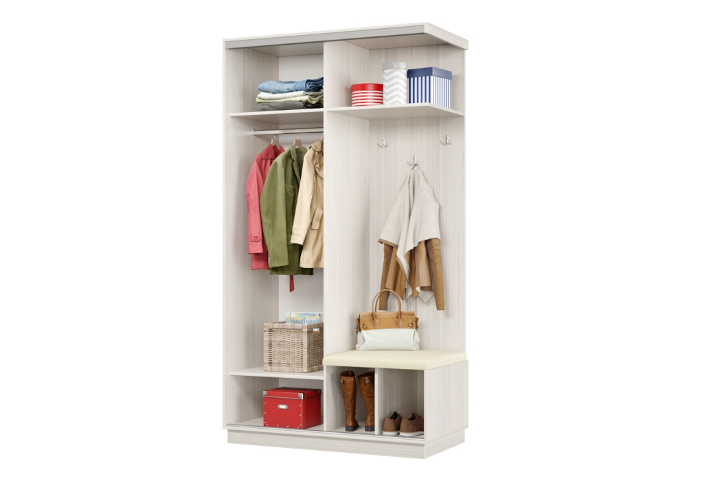 Прихожие, Прихожая Премьер 04 Лайт 08 Правая Мягкая