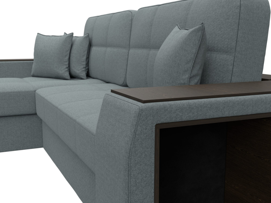 Диваны угловые в гостиную, Диван угловой Брюссель левый угол, рогожка Амур