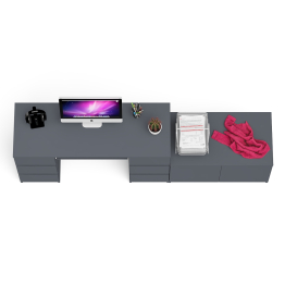 Двухтумбовый компьютерный стол Мори МС-2 с широкой тумбой на 900