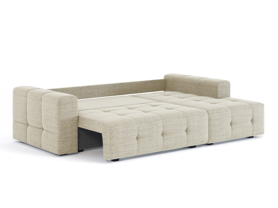 Диваны угловые в гостиную, Диван-кровать угловой Прадо, еврокнижка, рогожка Люкс