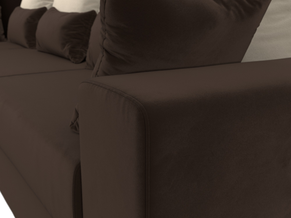 Офисные диваны, Угловой диван Майами Long левый угол, микровельвет