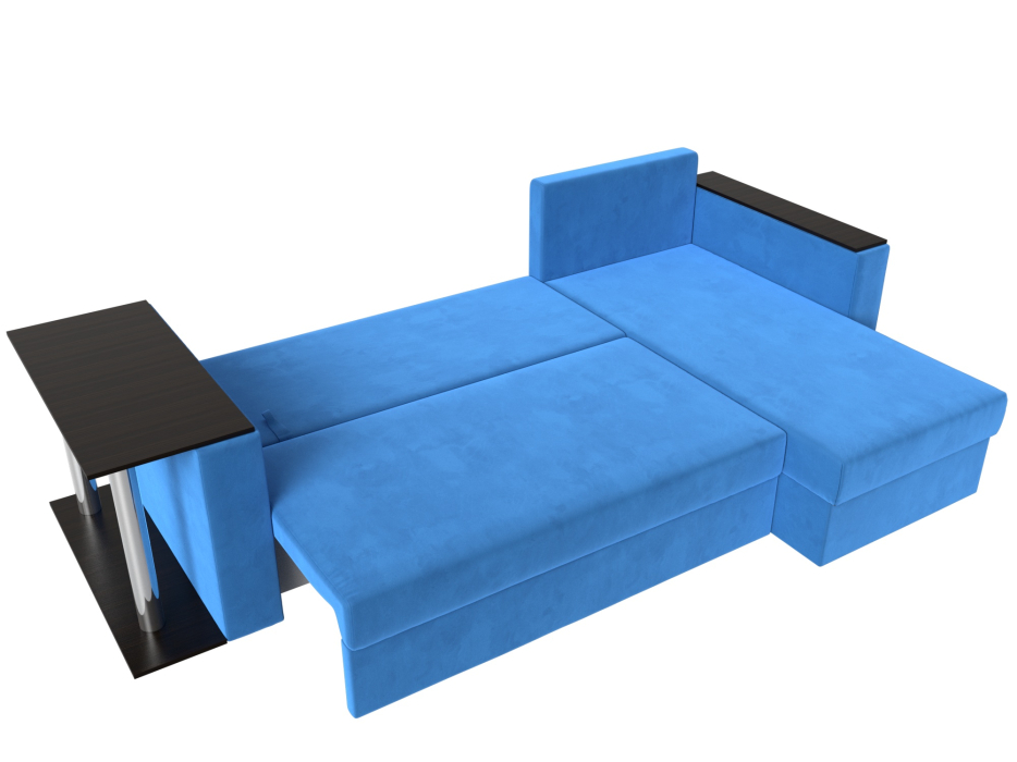 Диваны угловые в гостиную, Угловой диван Атланта правый угол, велюр