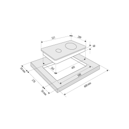 Электрическая варочная поверхность KRONA CORTO 30 BL (независимая)