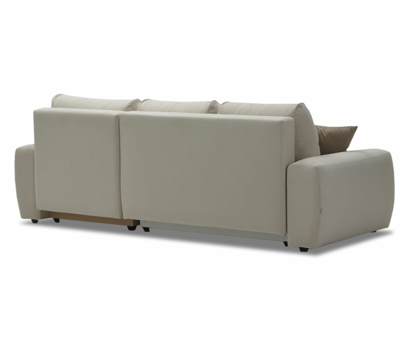 Диваны угловые, Угловой диван Коста, еврокнижка, велюр,  правый угол