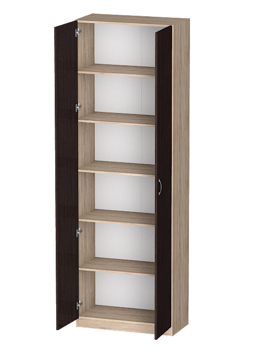 Для одежды, Распашной шкаф Лайф с полками 80*40*240 Дуб сонома