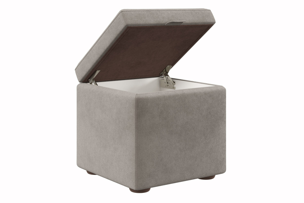 Пуф в прихожую, Пуф 01 мягкий 45*45*45 с подъемным механизмом велюр