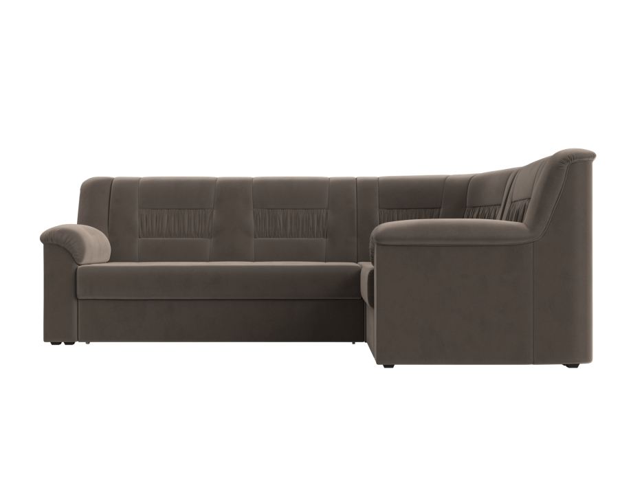 Диваны угловые в гостиную, Угловой диван Карелия правый, велюр