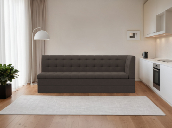 Диван кухонный Бриз с углом справа, рогожка Амур