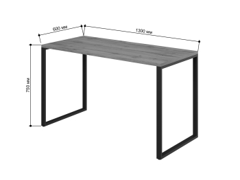 Стол письменный Айсберг Лофт 01 Черный