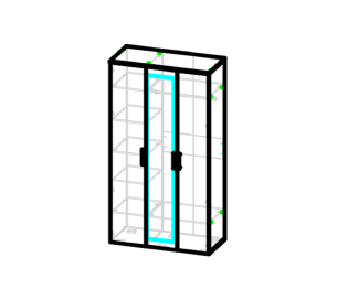 Шкаф трехдверный Бруно