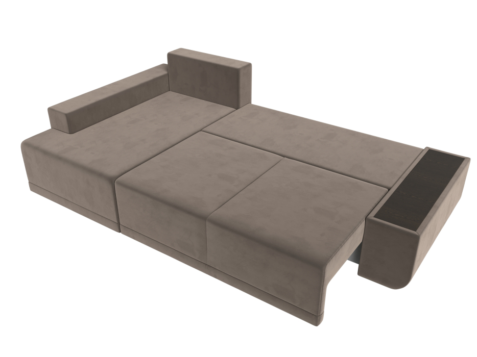 Диваны угловые в гостиную, Угловой диван Чикаго левый угол, велюр