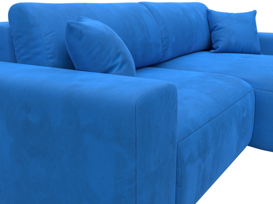 Диваны угловые в гостиную, Диван угловой Лига-036 Классик правый угол, велюр