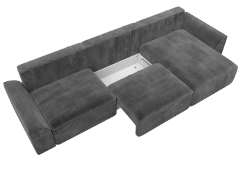 Диван угловой Лига-048 НПБ лонг, велюр TOWER