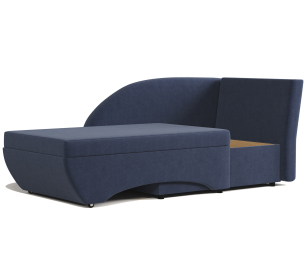 Кушетка Трио правый, велюр