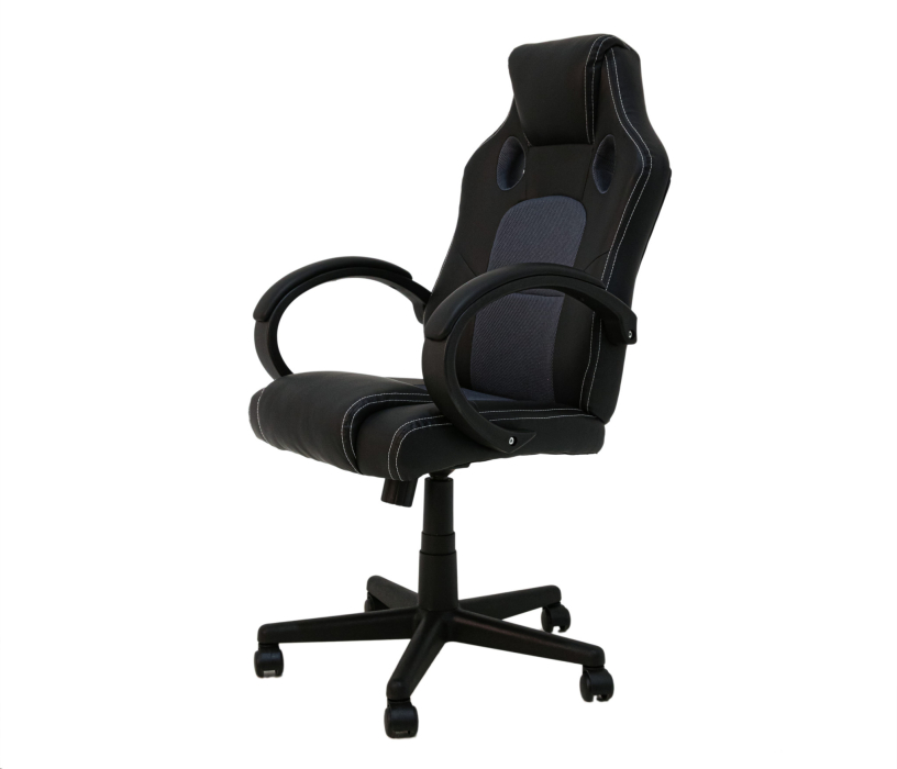 Для офиса и дома, Кресло поворотное RACER (серый/черный)