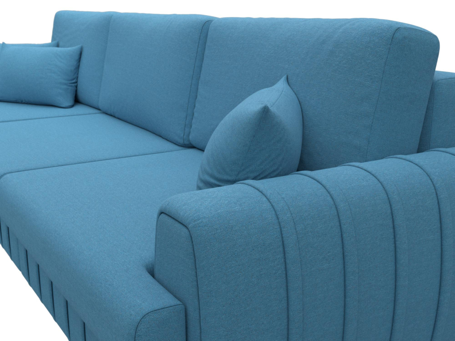 Диваны угловые в гостиную, Диван угловой Лига-057 НПБ Лонг угол левый, рогожка Амур