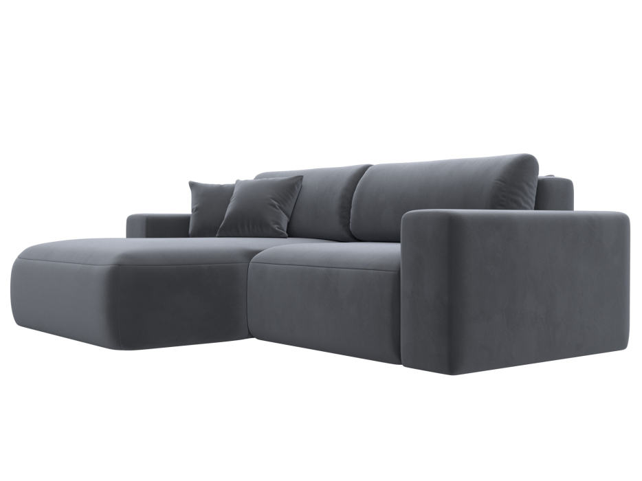 Диваны угловые в гостиную, Диван угловой Лига-036 Классик левый угол, велюр