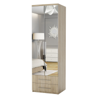 Для одежды, Шкаф с полками и ящиками Комфорт МПЯ-21 90х45 с зеркалами