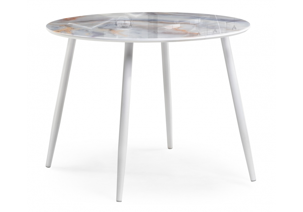 Обеденные столы, Стол Кловис (вставка стекло)