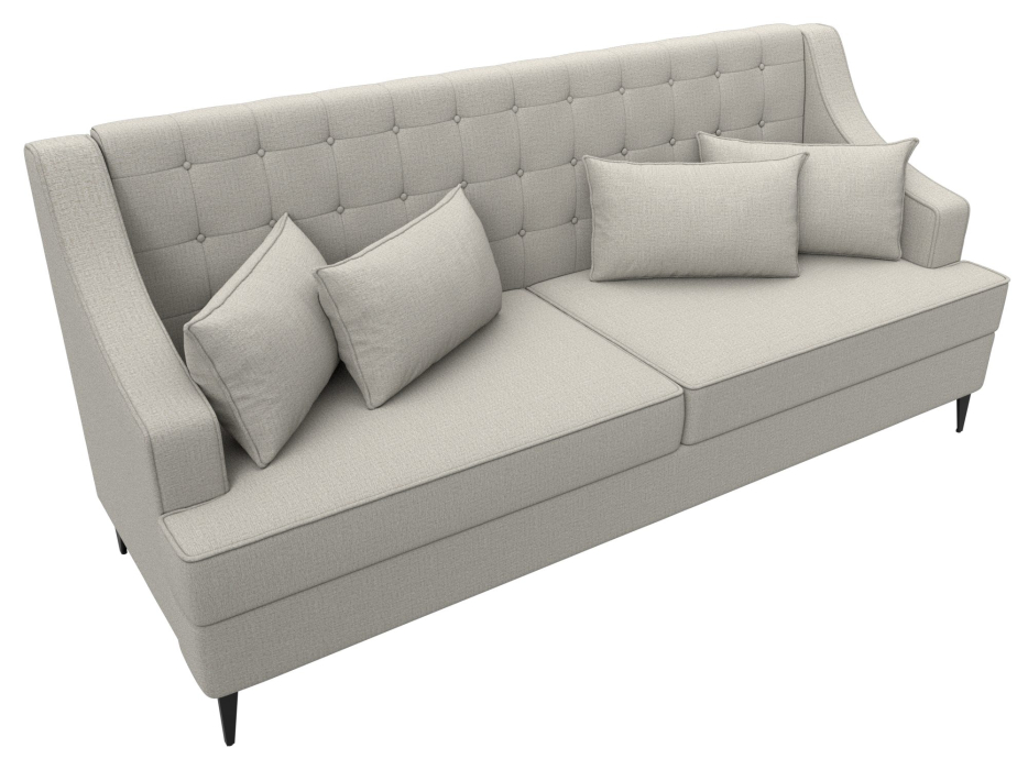 Дизайнерские диваны для гостиной, Диван кухонный прямой Марк, рогожка Амур